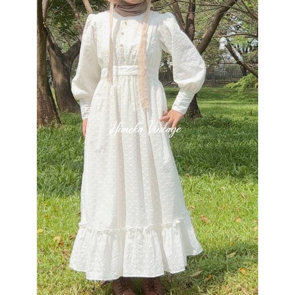 Lizzie Cotton Dress by Himeka Vintage Official