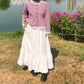 Livia skirt | white vintage skirt | cottagecore skirt | by Himeka Vintage